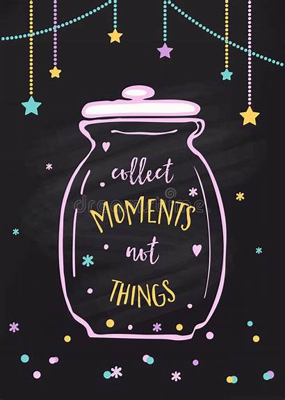 Collect Things Moments Sign Lettering Jar Glass