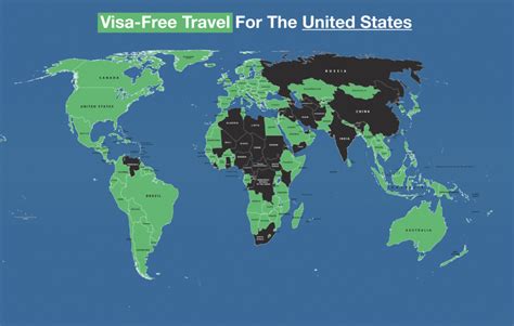which countries allow us passport without visa