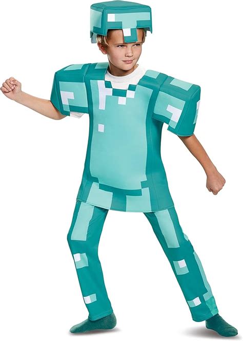 Disguise Costumes Minecraft Armor Deluxe Costume Blue Large 10 12