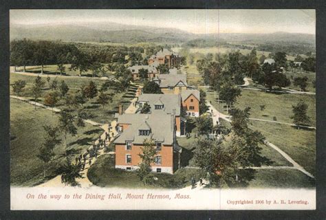 On The Way To Dining Hall Mount Hermon Ma Undivided Back Postcard 1906
