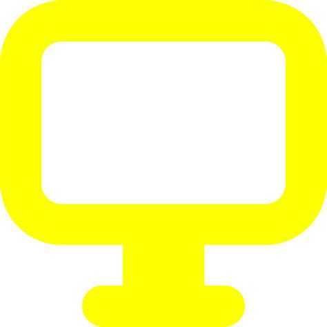 Yellow Desktop 3 Icon Free Yellow Desktop Icons
