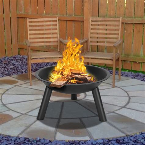 22 Wood Burning Fire Pit Portable Fire Pits Bowl With Iron