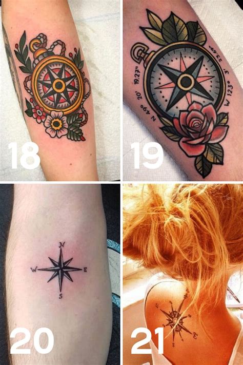 31 Compass Tattoo Ideas For A Travelers Heart Tattooglee Compass