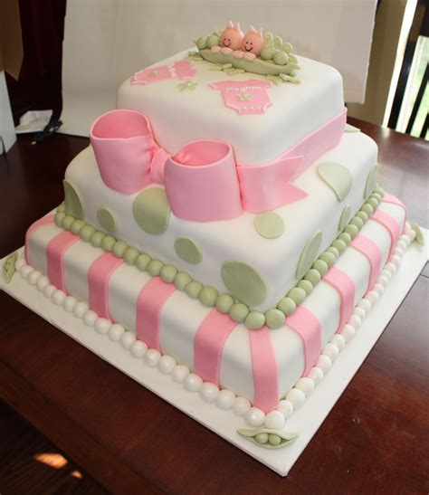 Twin Girl Baby Shower — Baby Shower | Shower cakes, Baby shower desserts, Twin girls baby shower