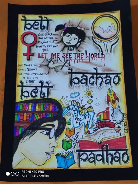 Poster On Beti Bachao Beti Padhao Handmade Poster Art Poster