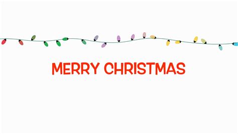 Animated Closeup Merry Christmas Text Stock Motion Graphics Sbv