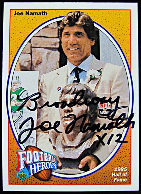 We did not find results for: Joe Namath Autographed Card - Memorabilia Center