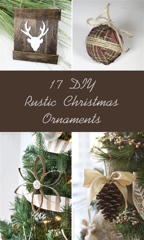 17 Diy Rustic Christmas Ornaments