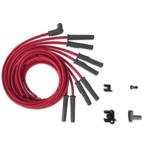 Universal Multi Angle Straight Spark Plug Wires Hei Style Cap End 8