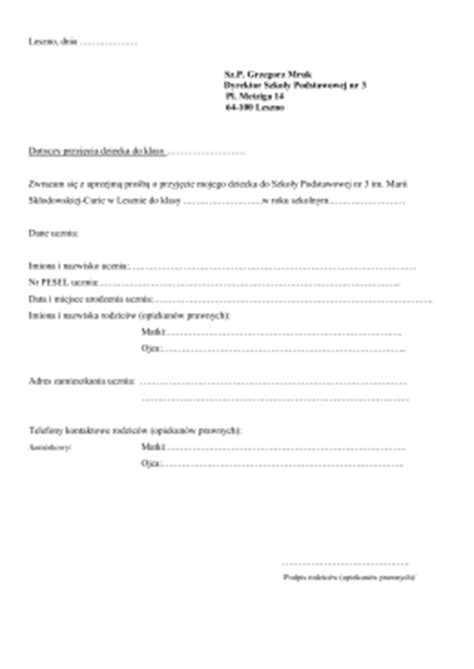 podanie o zwolnienie z ćwiczeń terenowych 2014