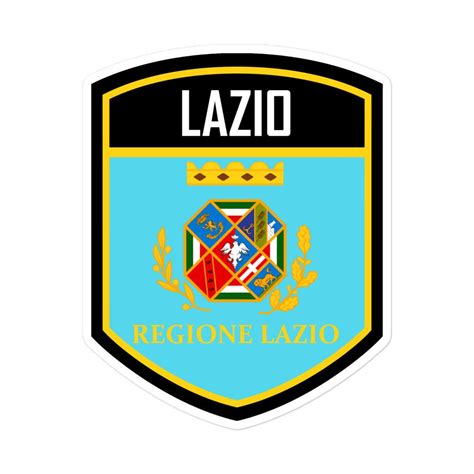 Lazio Italy Flag Emblem Sticker Lazio Italia Vinyl Stickers Available