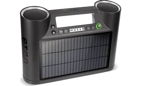 Etón Rukus Solar Black Portable Solar Powered Bluetooth Speaker