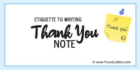 Perfect Etiquette To Writing Thank You Note Tips