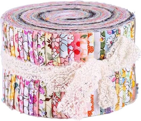Sm Sunnimix 36 Pieces Jelly Fabric Roll 25 Inch Roll Up Fabric