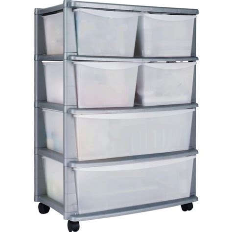 Visit your local store for the widest range of storage & home products. Buy HOME 6 Drawer Plastic Wide Storage Tower Unit - Silver ...