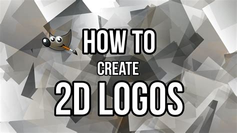 Gimp How To Create Simple 2d Logos Youtube