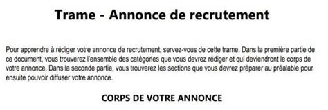 Rédiger Une Annonce De Recrutement Efficace En 2024 Le Guide