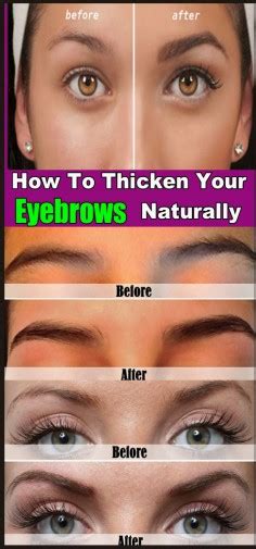 How To Thicken Your Eyebrows Naturally Note In Beauty