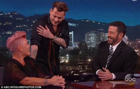 Watch Johnny Depp Kisses Jimmy Kimmel On The Lips