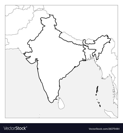 How To Make Outline Map Of India Map Of World