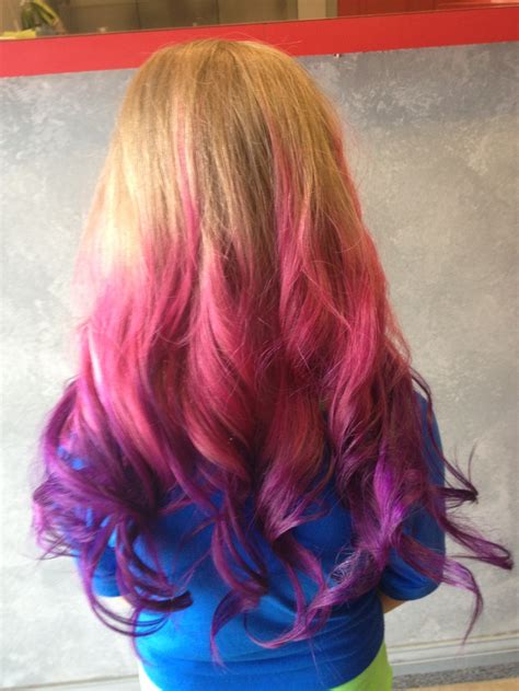Pink Purple Ombré Hair Color Hair Ideas Pinterest