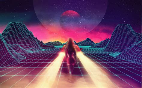 New Retro Wave Synthwave 1980s Neon Car Retro Games Wallpapers Hd
