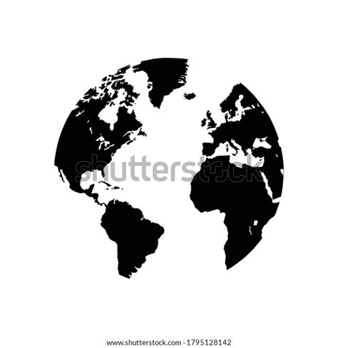 World Map Icon Vector Sign Symbol Stock Vector Royalty Free