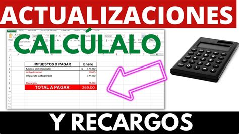 Como Calcular Actualizaciones Y Recargos De IMPUESTOS En Excel SAT YouTube