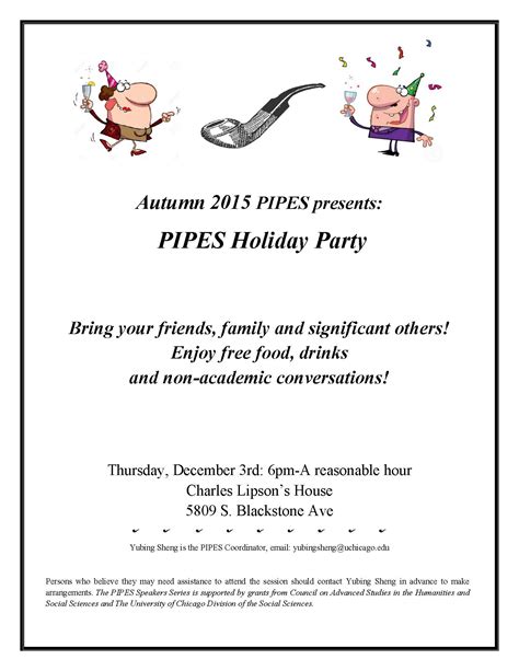 Pipes End Of Year Party 2015 On Thurs Dec 3 Pipes