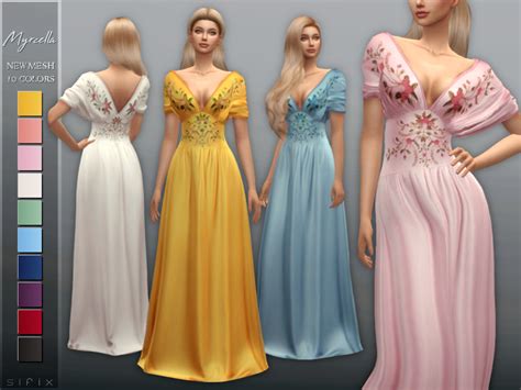 Sifixcc Myrcella Dress Download Tsr Sims 4 Medieval Cc