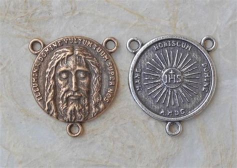 Face Of Christ Holy Face Of Jesus Medal Bronze Or Sterling Etsy