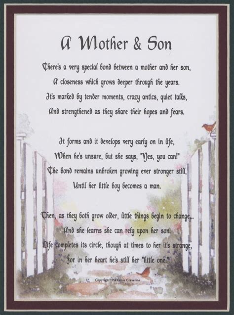 For your mom's birthday, there are quotes that atmosphere the love and care of motherhood throughout the ages. Mother Son Quotes For Facebook. QuotesGram