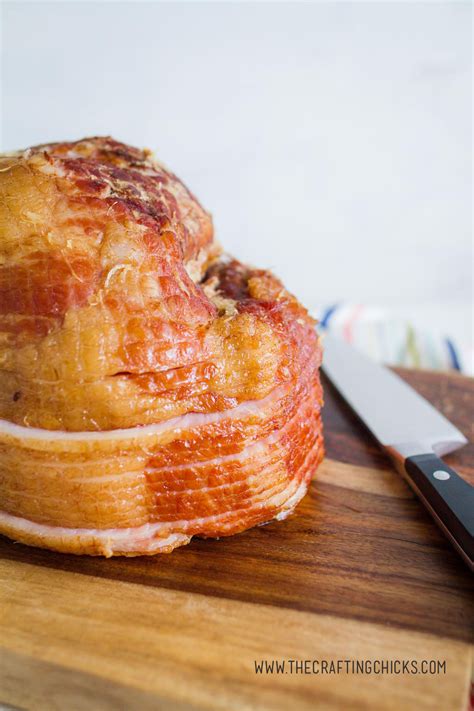 Pour glaze over ham and place lid on slow cooker. Crock Pot Brown Sugar and Maple Ham - The Crafting Chicks