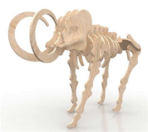 Mammoth 3d Puzzle Cnc Router Dxf File Free Download