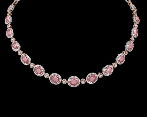 Padparadscha Sapphire Necklace 3771 Carats In 2022 Sapphire