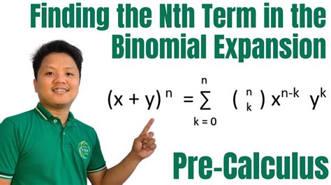 Finding The Nth Term In The Binomial Expansion Binomial Theorem Pre