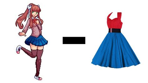 Fnf Monika Clothes Best Moments Youtube