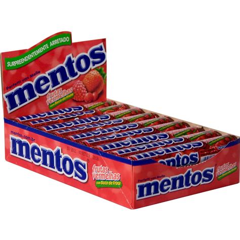 Drops Mentos Frutas Vermelhas Embalagem com 16 Unidades eFácil