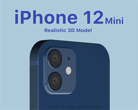 Iphone 12 Mini Blue 3d Model Cgtrader