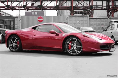 2013 red ferrari italia 458. Made to stand out: red chrome Ferrari 458 Italia