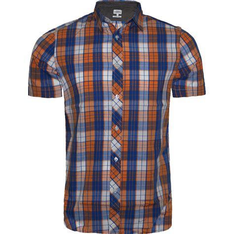 MENS NEXT SHORT SLEEVE CASUAL CHECK PRINT SMART COTTON WORK FLANNEL