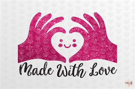 Made With Love Love Svg Eps Dxf Png By Coralcuts
