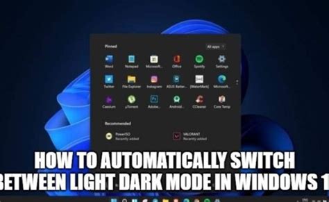 How To Automatically Switch Between Light And Dark Mode On Windows 11