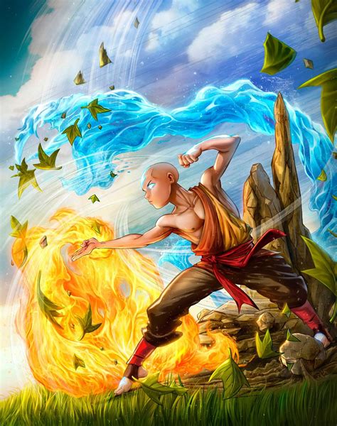 Avatar Aang Digital By Dominic Glover Fanart