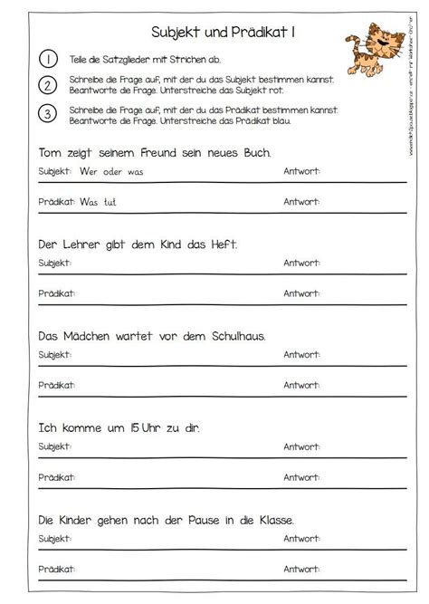 In deutsch der grundschulen zum verbessern der rechtschreibung und grammatik. 15+ subjekt prädikat 4. klasse | exeter-ca.com