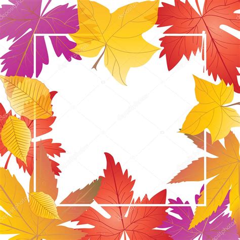 Autumn. Frame Autumn Sale. Hello Autumn. Autumn greeting card. Autumn sign Maple Leaf pattern ...