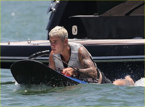 full sized photo of justin bieber hangs on yacht brother jaxon and female friend 36 justin