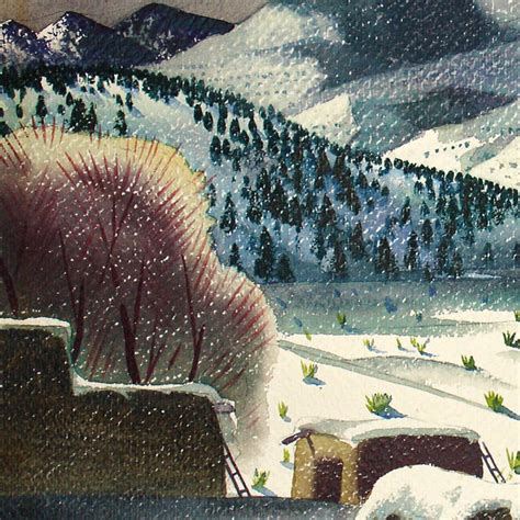 Fine Art Sandor Bernath Southwest Landscape In Winter