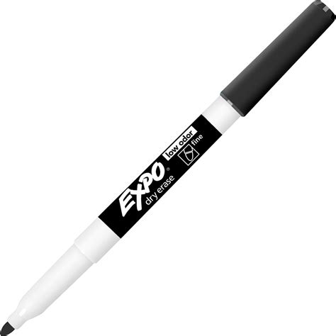 Expo Low Odor Dry Erase Fine Tip Markers Fine Point Type Black 1