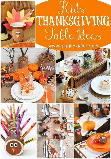 Kids Thanksgiving Table Ideas Giggles Galore